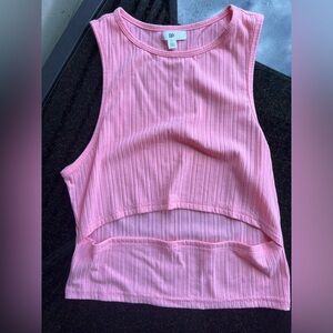 BP Pink Cut Out Tank Top- Size Medium